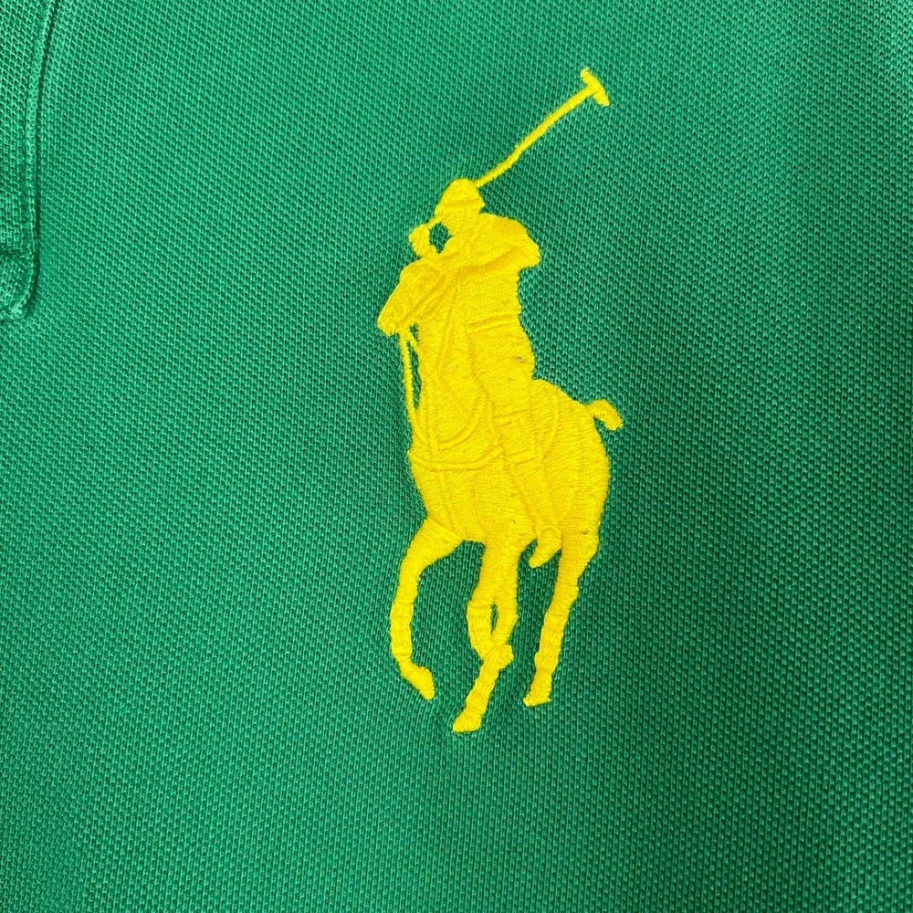 Polo Ralph Lauren Big Pony Polo Shirt Mens L Contrast Collar Preppy Classic
